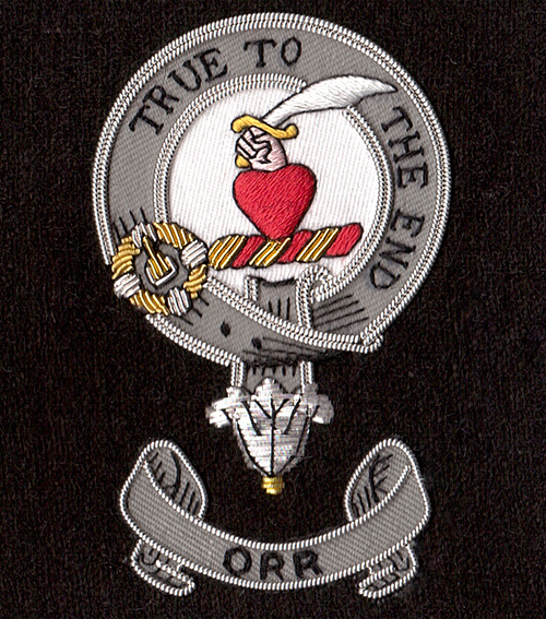 Embroidered Illustration Version of Orr Clan Badge