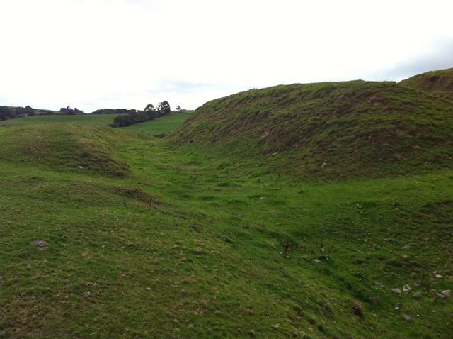 Ditch between the Motte and Bailey